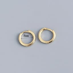 Stainless Steel 1 Pair Minimalist Huggie Hoop Earrings For Women Gold Color Tiny Round Circle 6/8/10mm Punk Unisex Rock Earring