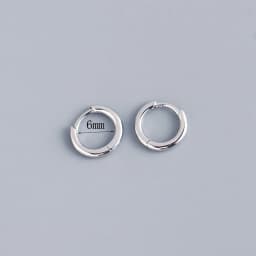 Stainless Steel 1 Pair Minimalist Huggie Hoop Earrings For Women Gold Color Tiny Round Circle 6/8/10mm Punk Unisex Rock Earring