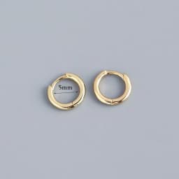 Stainless Steel 1 Pair Minimalist Huggie Hoop Earrings For Women Gold Color Tiny Round Circle 6/8/10mm Punk Unisex Rock Earring