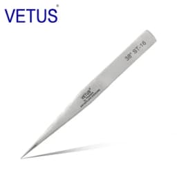 100% Vetus Original ST HRC 38 Series Super Fine Tip Tweezers for Mink Eyelash Plant Anti Acid Anti-magnetic Pinzas