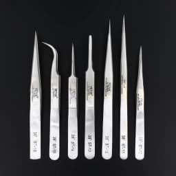100% Vetus Original ST HRC 38 Series Super Fine Tip Tweezers for Mink Eyelash Plant Anti Acid Anti-magnetic Pinzas