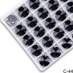 All Colors Sew on Rivoli Rhinestone With Silver Claw Round Shapes for Needlework Jewelry Wedding Dress Bags Trims