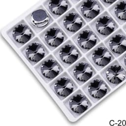 All Colors Sew on Rivoli Rhinestone With Silver Claw Round Shapes for Needlework Jewelry Wedding Dress Bags Trims
