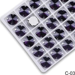 All Colors Sew on Rivoli Rhinestone With Silver Claw Round Shapes for Needlework Jewelry Wedding Dress Bags Trims
