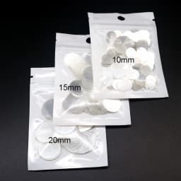 3mm 4mm 5mm 6mm Transparent Crystal Sequin Cup Flat Round PVC Loose Sequins for Diy Handmade Sewing Accessories 10g
