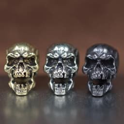 EDC Paracord Beads Punk Skull Retro Brass Umbrella Rope Lanyard Pendant Red Copper Knife Bead DIY Bracelet Keychain Accessories