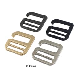 1pcs Metal Middle Center Bar Adjuster Buckle Fashion 6 Word Hook Clasp for DIY Leather Craft Bag Backpack Shoulder Strap Belt