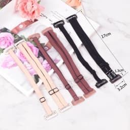 Black Blonde Lifed Eyes Band With Clips Adjustable Long Size Elastic Band For Hair Clip Stretch Straps Rubber Band With Clip