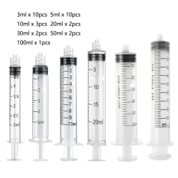 5 Pcs/Set Dispensing Syringe Blunt Needles 5ml Syringes, Needle 14G 15G 18G 20G 21G