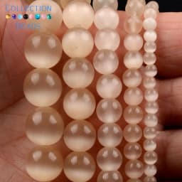 6/8/10mm Natural Stone Beads Champagne Gold Color Cracked Agates Round Spacer Beads For Jewelry Making DIY Bracelets Accessories