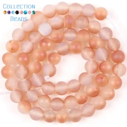 6/8/10mm Natural Stone Beads Champagne Gold Color Cracked Agates Round Spacer Beads For Jewelry Making DIY Bracelets Accessories