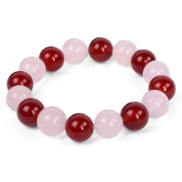 Anime Fruits Basket Kyo Sohma Bracelet White Red Crystal Beads Bangle Bracelets for Women Men Cosplay Props Jewelry