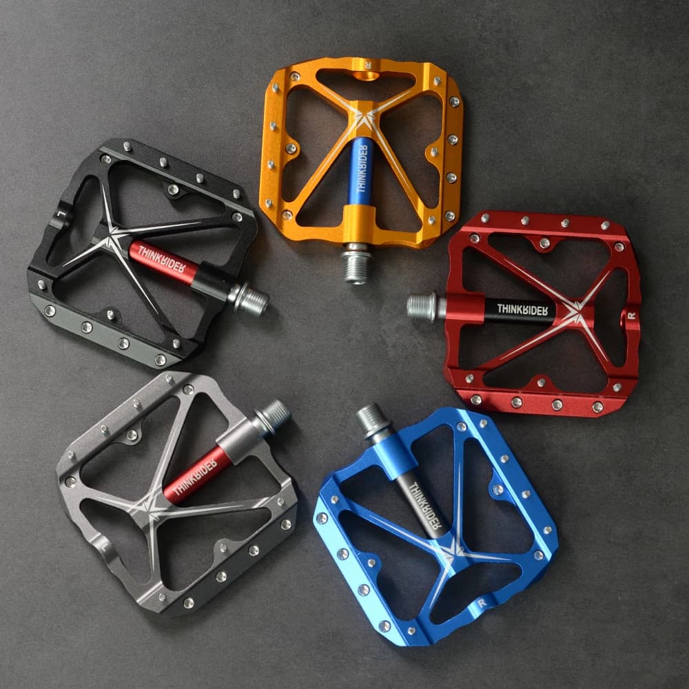 ThinkRider Flat Bike Pedals MTB Road 3 Sealed Bearings Bicycle Pedals Mountain Bike Pedals Wide Platform Accessories Part