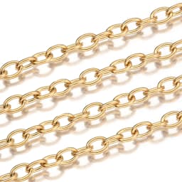 Wholesale 1 Meter Width 2mm-5mm Stainless Steel O Rolo Cable Link Bulk Chain Necklace For DIY Jewelry Bracelet Necklace