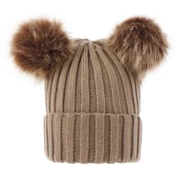 2024 Mother Kids Hats Bobble Hat Children Cap Pom Pom Beanies Caps Kids Cap Infant Bonnet Accessories for Baby Girls Boys 0-3Y