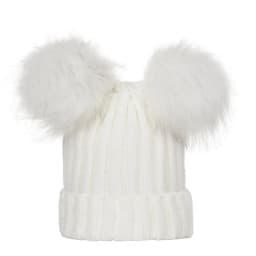 2024 Mother Kids Hats Bobble Hat Children Cap Pom Pom Beanies Caps Kids Cap Infant Bonnet Accessories for Baby Girls Boys 0-3Y