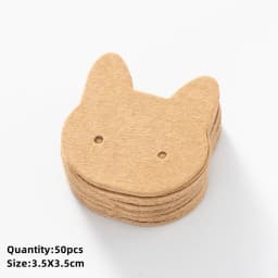50pcs Paper Jewelry Display Stand Cards Earring Showcase Holder Organizer Packaging Gifts Small Businesses Supplies Material