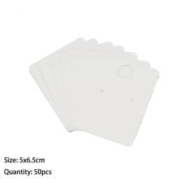 50pcs Paper Jewelry Display Stand Cards Earring Showcase Holder Organizer Packaging Gifts Small Businesses Supplies Material
