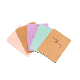 50pcs Paper Jewelry Display Stand Cards Earring Showcase Holder Organizer Packaging Gifts Small Businesses Supplies Material