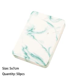 50pcs Paper Jewelry Display Stand Cards Earring Showcase Holder Organizer Packaging Gifts Small Businesses Supplies Material