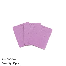 50pcs Paper Jewelry Display Stand Cards Earring Showcase Holder Organizer Packaging Gifts Small Businesses Supplies Material