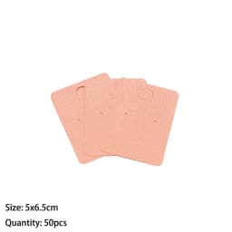 50pcs Paper Jewelry Display Stand Cards Earring Showcase Holder Organizer Packaging Gifts Small Businesses Supplies Material