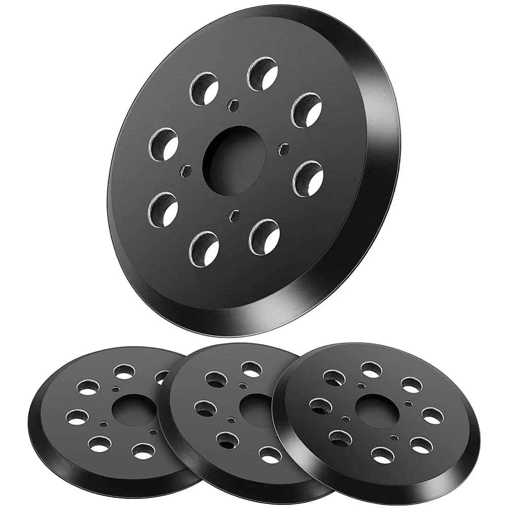 5 Inch 8 Hole Sanding Pad 125mm 1/2/4 Pcs Hook and Loop Replacement Plate for Sand RS290,RS241,RS 280/RS280VS Random Sander