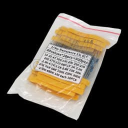 600pcs/set 30 Kinds 1/4W Resistance Metal Film Resistor Pack Assorted Kit 1% 1K 10K 10K 100K 220ohm 1M Resistors 300pcs/set