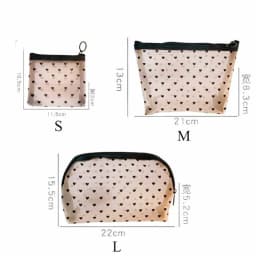 1PCS Women Travel Zipper Make Up Makeup Bag Organizer Storage Pouch Black Mesh Cosmetic Bag Toiletry Clear Wash Bags Case