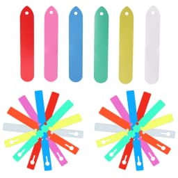 30-100PCS Gardening Garden Plant Nursery Hang Tag Label Plastic Identification Card Waterproof Ring Set Markers Reusable