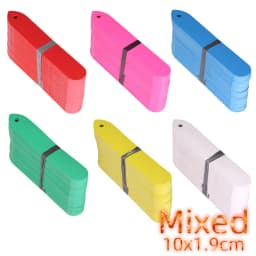 30-100PCS Gardening Garden Plant Nursery Hang Tag Label Plastic Identification Card Waterproof Ring Set Markers Reusable