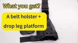 Hunting Drop Leg Gun Holster Tactical Pistol Thigh Leg Holster Case For G 17 19 Colt 1911 Beretta M9 PX4 Storm