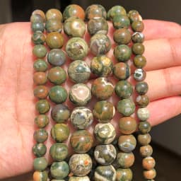 Natural Stone Beads African Turquoise Tiger Eye Jewelry Charm Gemstone Beads for Jewelry Making DIY Bead Bracelet Women 15inch