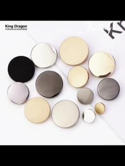 New Arrival Metal Gold Black Jeans Big Shirt Button For Clothing 6PCS 9MM-30MM Craft Needlework Sewing Cheap High Quality KD883