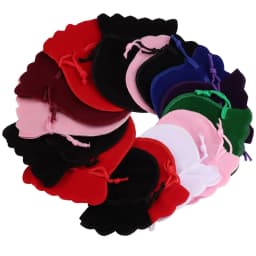10pcs/lot 25pcs/lot Velvet Gifts Bag Drawstring Nylon Rope Soft Jewelry Packaging Wedding Christmas Candy Jewelry Pouches