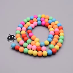 6/8/10mm Polymer Clay Beads Flower Pattern Printing Beads Round Loose Beads for Make Jewelry DIY Bracelet