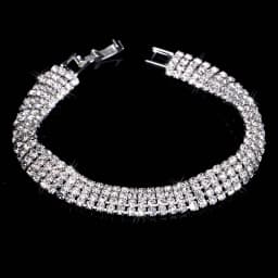 TREAZY Luxury 15 row Rhinestone Full Crystal Bracelet for Women Cuff Bangle Wedding Bridal Gold Silver Color Statement Bracelets