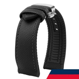 Carbon fiber rubber watchband 19 20mm 21mm 22mm 23 24mm for Longines Seiko omega Hamilton silicone strap wristband accessories
