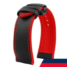 Carbon fiber rubber watchband 19 20mm 21mm 22mm 23 24mm for Longines Seiko omega Hamilton silicone strap wristband accessories