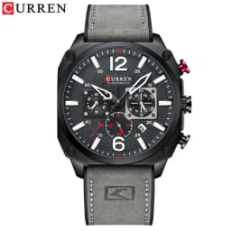 New CURREN Brand Watch Men Leather Sports Watches Men's Army Military Quartz Wristwatch Chronograph Male Clock Relogio Masculino