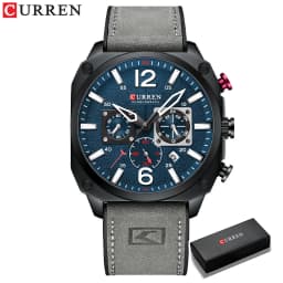 New CURREN Brand Watch Men Leather Sports Watches Men's Army Military Quartz Wristwatch Chronograph Male Clock Relogio Masculino