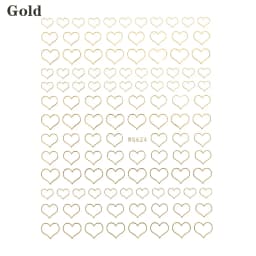 Shiny Gold Star Moon Sun Nail Stickers for Manicure Accessories Heart Feather Animals Printing Self Adhesive Nail Wrap