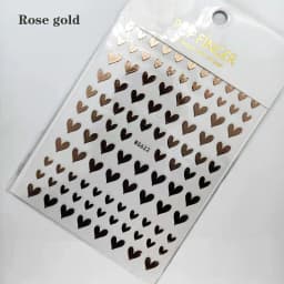 Shiny Gold Star Moon Sun Nail Stickers for Manicure Accessories Heart Feather Animals Printing Self Adhesive Nail Wrap