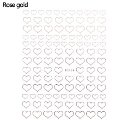 Shiny Gold Star Moon Sun Nail Stickers for Manicure Accessories Heart Feather Animals Printing Self Adhesive Nail Wrap