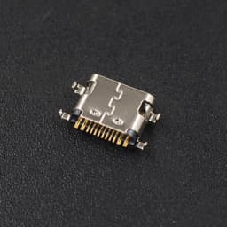 10Pcs USB-3.1 USB Connector Type C Horizontal Mid Mount 16P Female 1.6mm through board 0.8mm for charger adapter DIY Type C