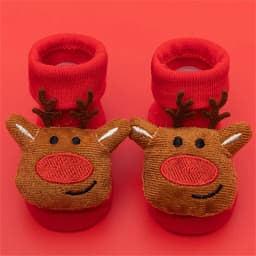 Lawadka 0-3T Winter Thick Infant Socks for Girls Boys Kids Christmas New Year's Socks Anti Slip Cotton Short Socks for Newborns