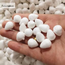 1/1.5/2/2.5/3/4/4.5/5cm Water Drop Modeling Shaped Styrofoam Crafts Flower Heart DIY Handmade White Foam Rose Buds Half Balls