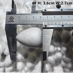 1/1.5/2/2.5/3/4/4.5/5cm Water Drop Modeling Shaped Styrofoam Crafts Flower Heart DIY Handmade White Foam Rose Buds Half Balls