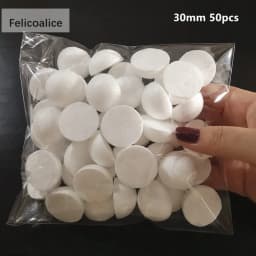 1/1.5/2/2.5/3/4/4.5/5cm Water Drop Modeling Shaped Styrofoam Crafts Flower Heart DIY Handmade White Foam Rose Buds Half Balls