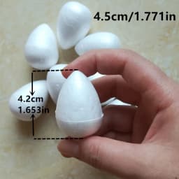 1/1.5/2/2.5/3/4/4.5/5cm Water Drop Modeling Shaped Styrofoam Crafts Flower Heart DIY Handmade White Foam Rose Buds Half Balls